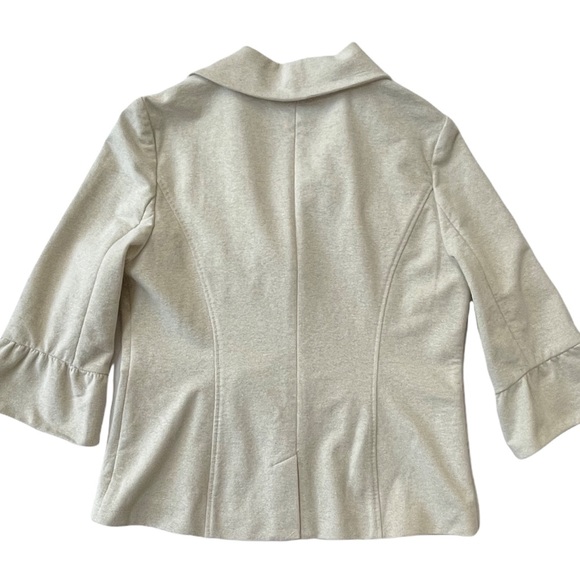 Classiques Entier 3/4 Sleeve Cream Jacket with Subtle Gold Sparkle, XL - Picture 2 of 8